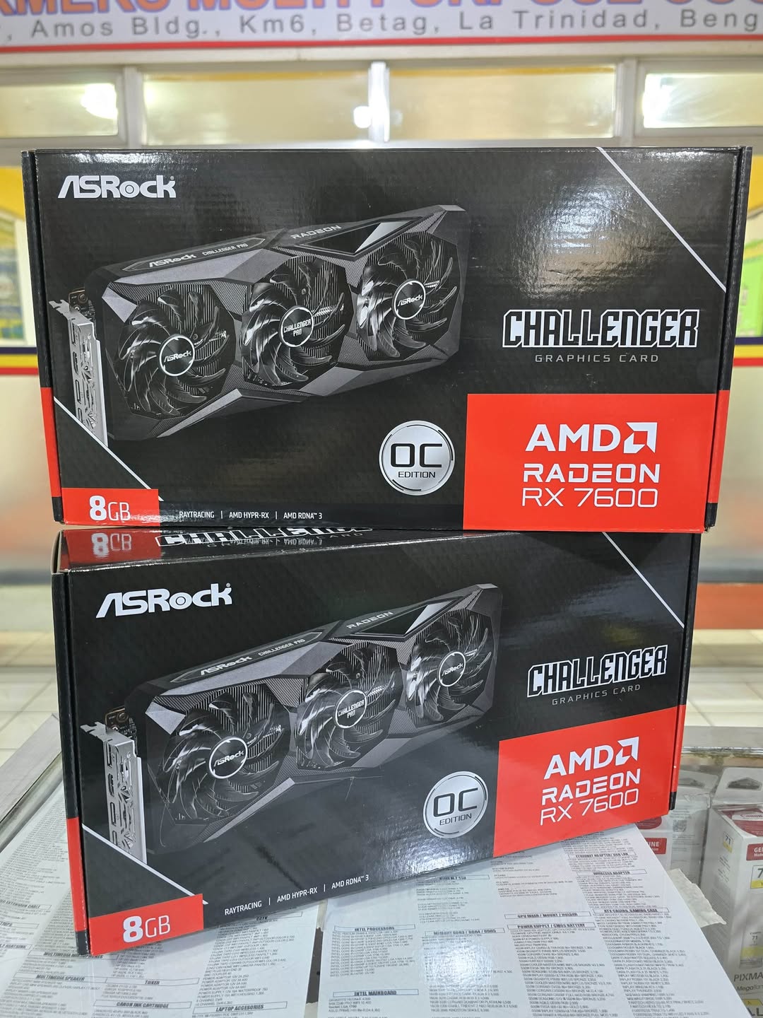 ASRock Radeon RX 7600 Challenger graphics cards in store
